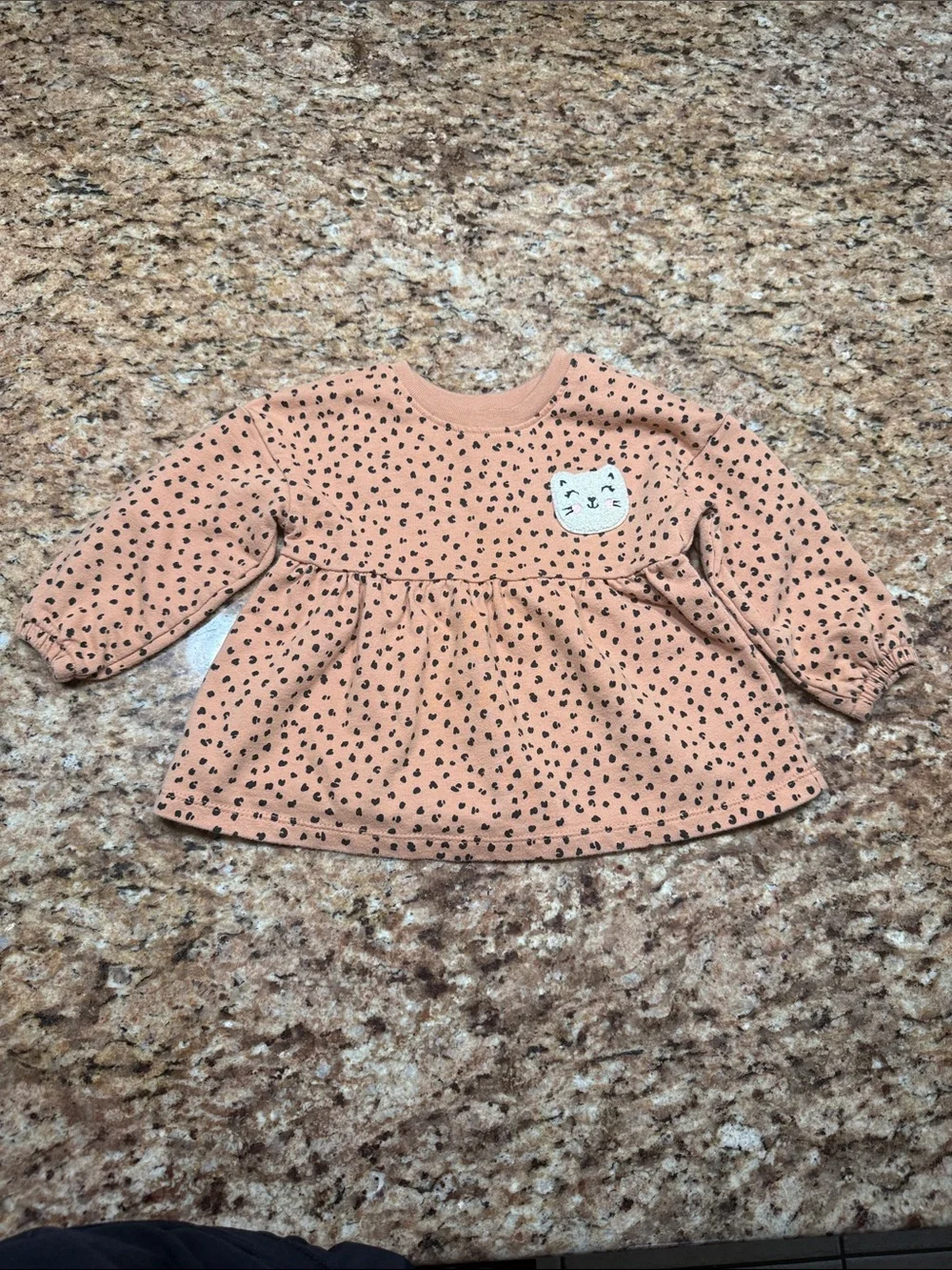 Bundle of baby girls 3 pullover sweaters. one bodysuit and one shirt - 12 months
